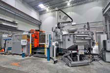 Buhler Evolution 1200 ton cell with Striko Westoffen dosing furnace, Acheson sprayer and ABB foundry robot Buhler Evolution 1200 ton cell with Striko Westoffen dosing furnace, Acheson sprayer and ABB foundry robot